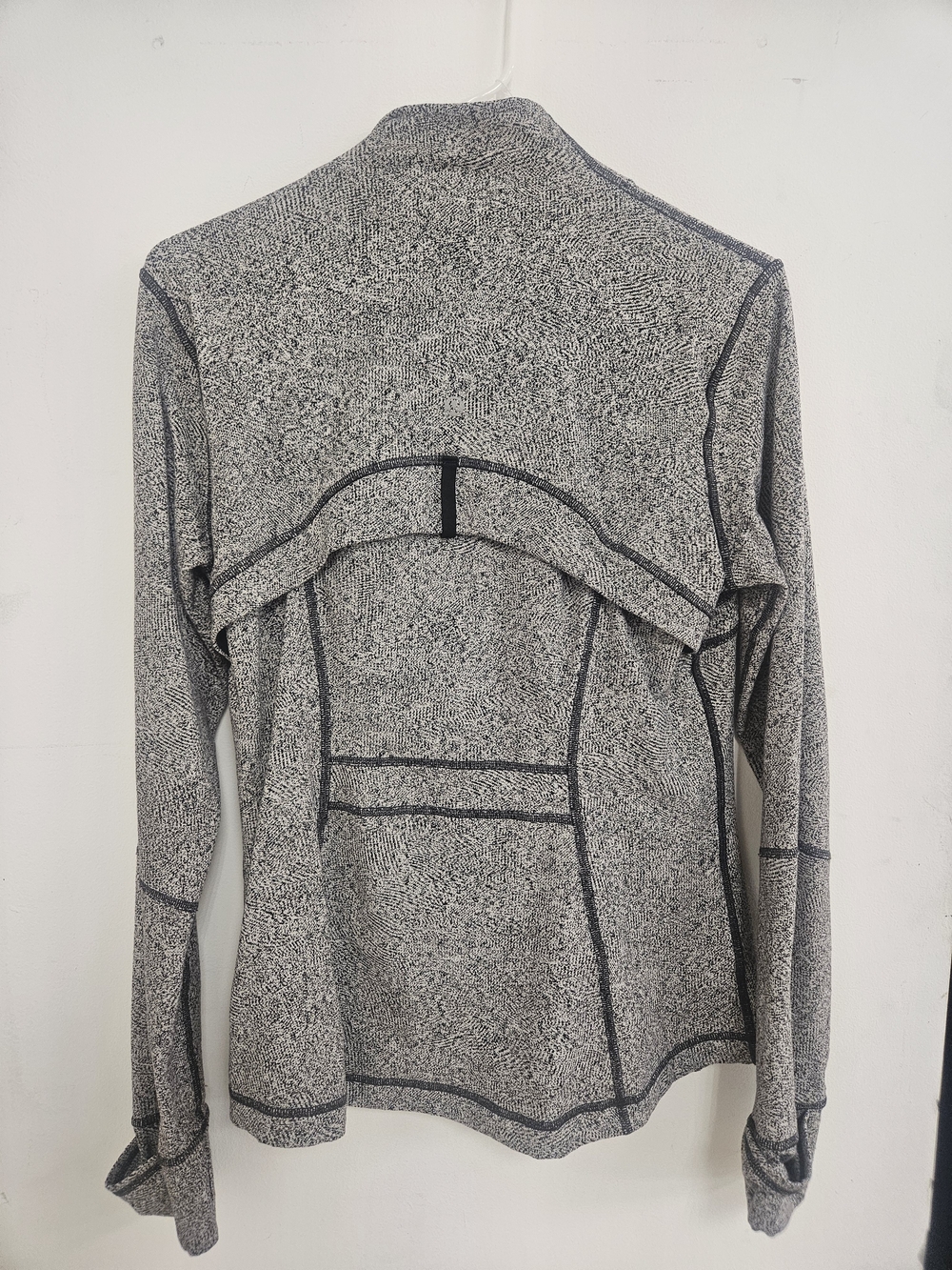 Lululemon Heathered Black and White Zip-Up Jacket - Picture 6 of 9